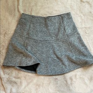 LOFT Heather Grey Circle Skirt